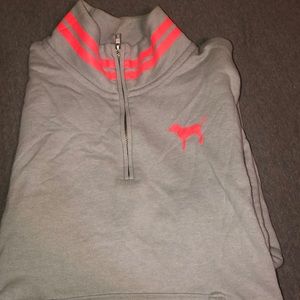 PINK by VS 1/4 zip up pullover